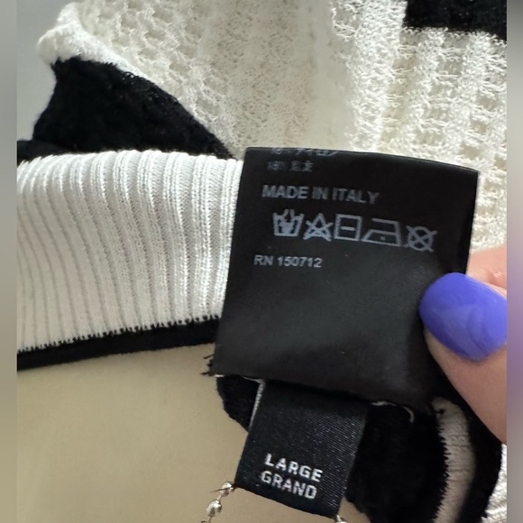 NWT Amiri Backless Multi-Stripe Sweater Dress in Brown/Black - Picture 12 of 16